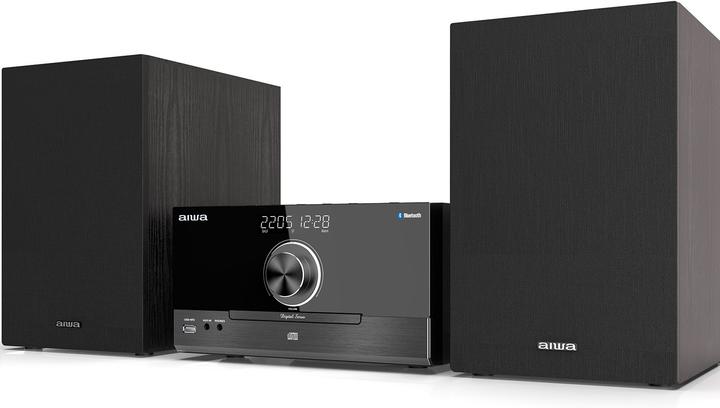 Produktbild Aiwa MSBTU-600 mikrojärjestelmä, musta (Bluetooth, CD Player, 1x 50 W)