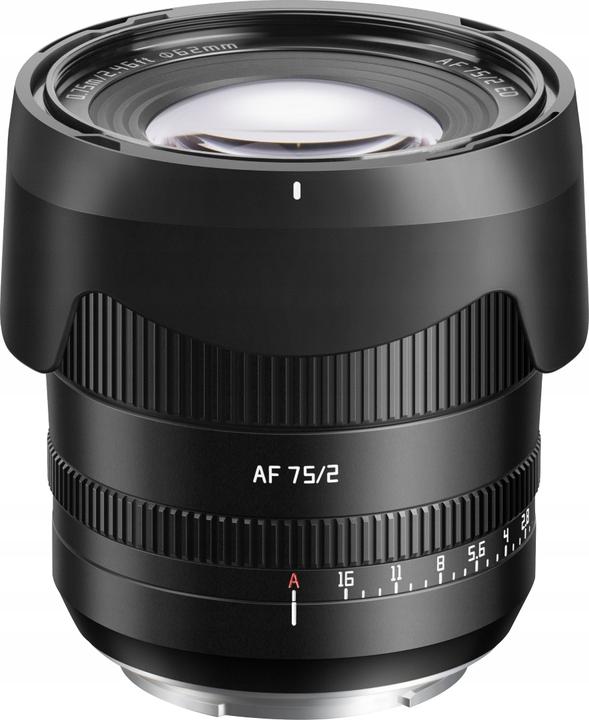 Actual product image TTArtisan 75mm f2.0 autofocus incl. Mini LED Light compatible with Sony E Mount (Sony E, full size)