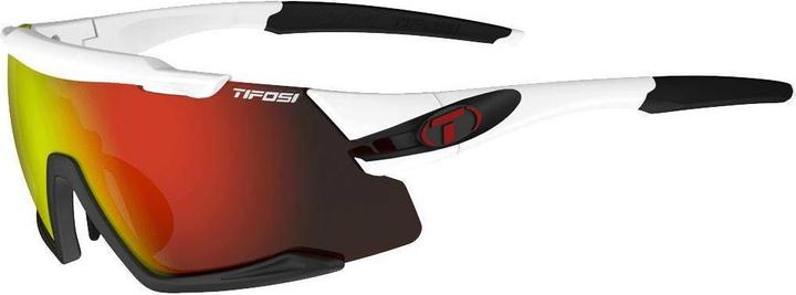 Image du produit Tifosi Lunettes de soleil unisexes Aethon Sunglasses, Blanc/Noir/Clarion Red, taille unique (Blanc, Noir, Rouge)