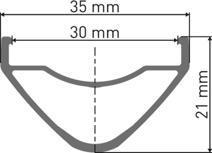 Actual product image DT Swiss XM 481 29" rim 622x30mm VL 6,5mm (29")