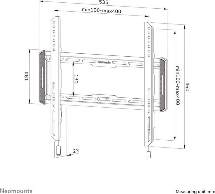 Produktbild Neomounts WAH 1TFT 1Gelenk Max.60 (Wand, 65", 60 kg)