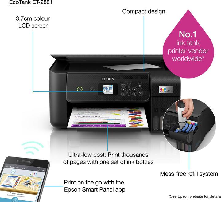 Produktbild Epson EcoTank ET-2821 (Tintentank, Farbe)