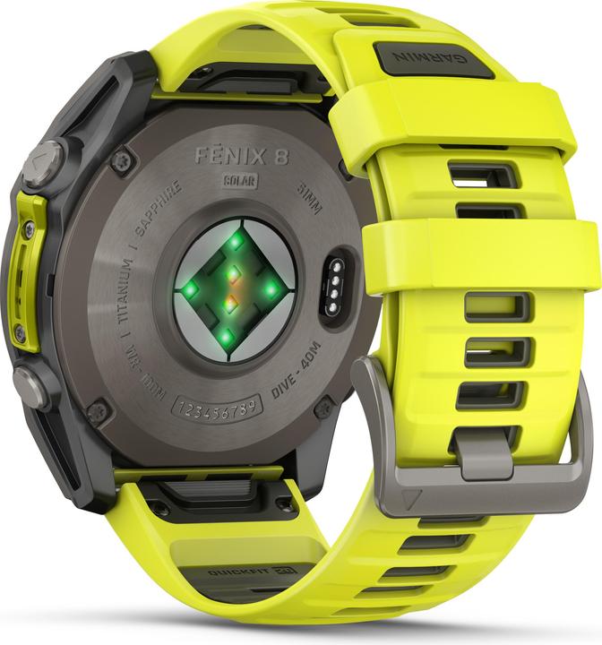 Image du produit Garmin Fenix 8 Solar Sapphire Titan (51 mm)