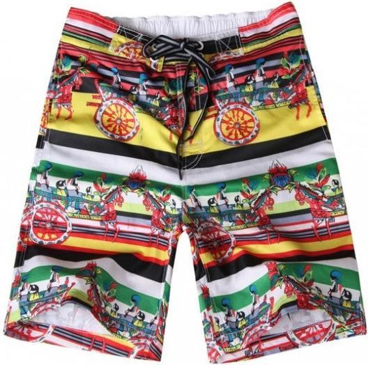Hermex Stylische Surfer Badehose Badeshorts Short Hose Grösse L (L)