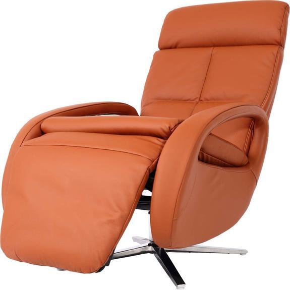 Mendler Relaxsessel HWC-L11, Fernsehsessel TV-Sessel drehbar, Leder - terra-braun