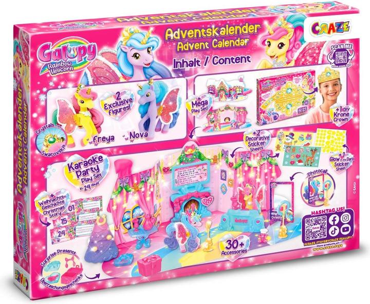 Actual product image Craze Galupy Rainbow Unicorn