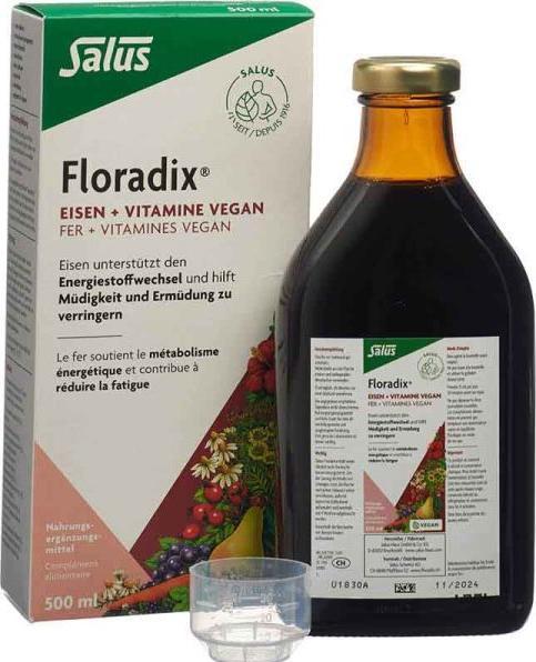 Image du produit Salus VEGAN Fer + Vitamines Fl 500 ml (1 pièce(s), Liquide, 990 g)