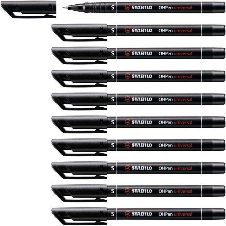 Immagine prodotto STABILO Penna universale OHPen permanente (Nero, 0.40 mm, 10 x)
