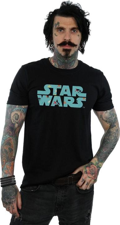 Produktbild Star Wars Retro XWing Pattern Logo TShirt (M)