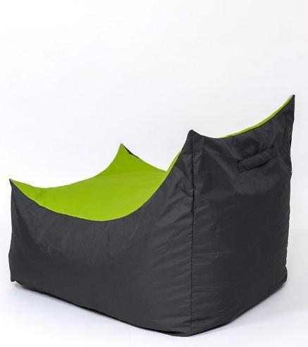 Actual product image Go Gift Sako bag pouffe Tron black-green XXL 140 x 90 cm