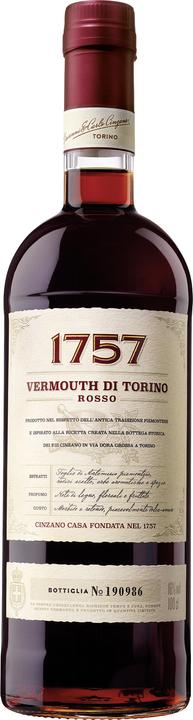Immagine prodotto Cinzano 1757 Rosso Vermouth dall'Italia 16% Vol. 1l (16 %, Italia, 1 x 100 cl, Vermut)