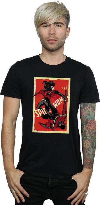 Actual product image Mens Spider-Woman Fight T-Shirt (3XL)