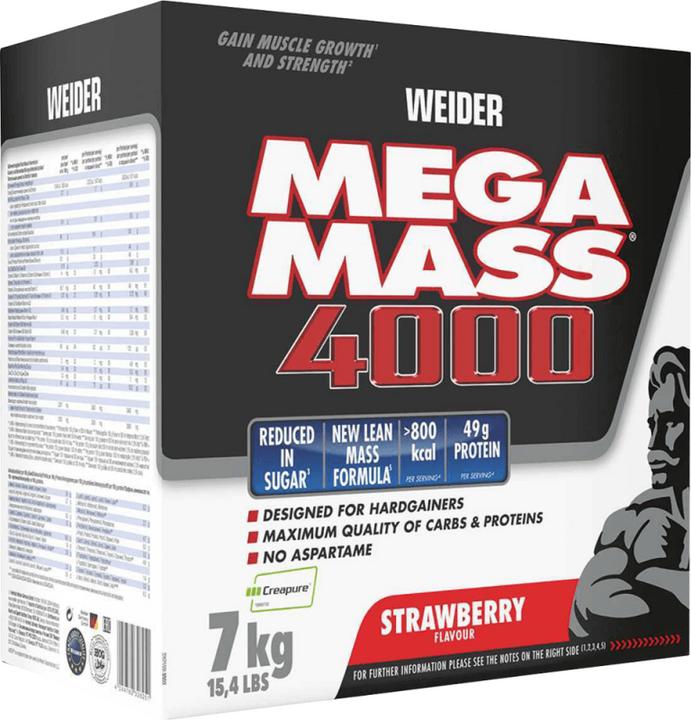 Produktbild Weider Mega Mass 4000 (Erdbeer, 1 Stk., 7000 g)