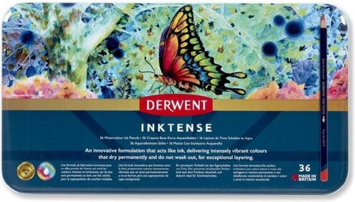 Immagine prodotto Derwent Matite acquerellabili permanenti Inktense (Multicolore, multicolore, 36 x)