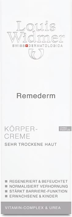 Actual product image Louis Widmer Remederm cream body cream tube unscented (Body cream, 75 ml)