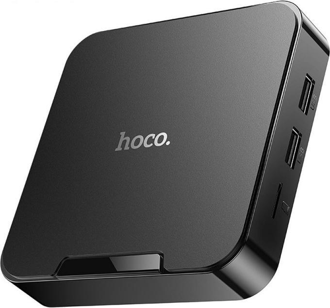 Produktbild Hoco Headphone with microphone TV box WiFi HD DQ08 black (16 GB, Android 10)