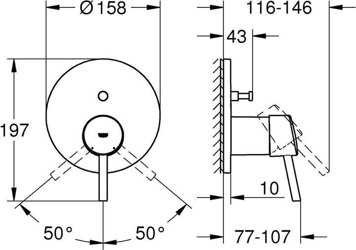 Immagine prodotto Grohe Concetto miscelatore monocomando per vasca da bagno