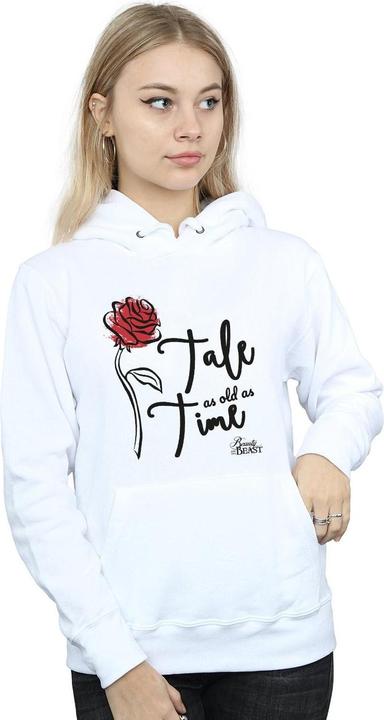 Actual product image Disney Womens/Ladies Tale As Old As Time Rose Hoodie (S)