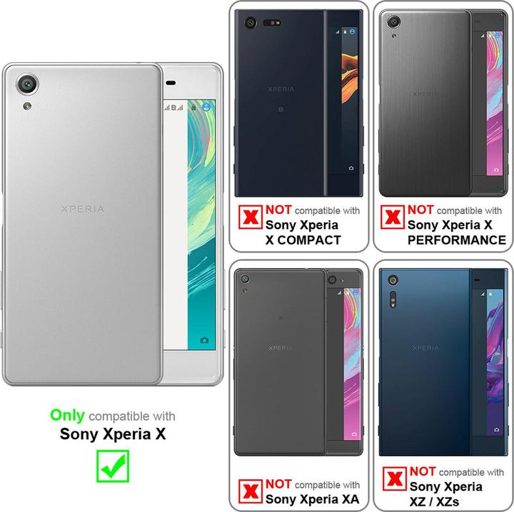 Productafbeelding Cadorabo Boek Onzichtbare Magneethoes (Sony Xperia X)