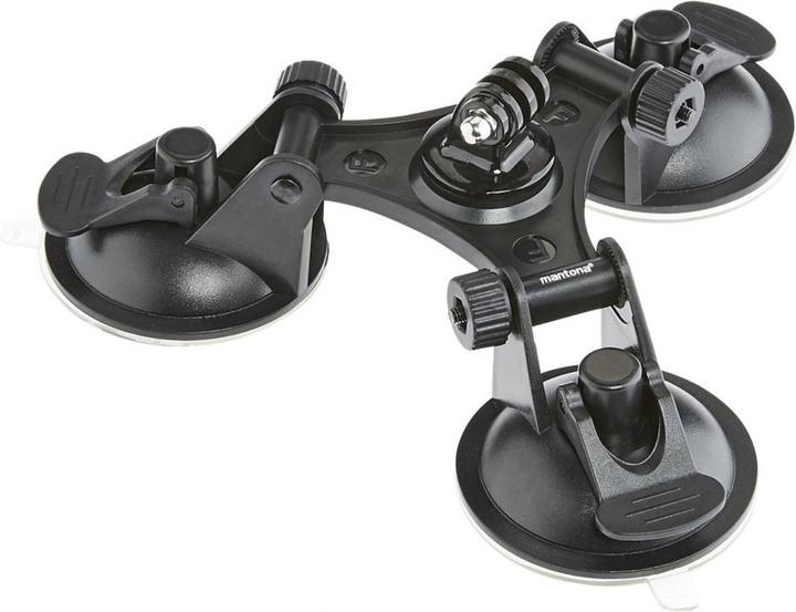 Actual product image mantona 3-legged suction cup holder L (Hero 2, hero 5, Hero 6, Hero 7, Hero 3, Hero 3+, Hero 4)