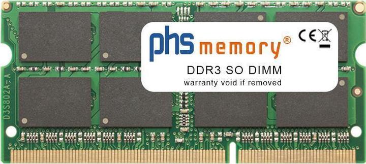 Actual product image PHS-memory 8GB RAM memory for HP ENVY x360 15-bp007ng DDR3 SO DIMM 1600MHz (HP ENVY x360 15-bp007ng, 1 x 8GB)