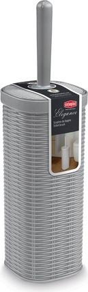 Kerbl Stefanplast Elegance Rattan Toilettenbürstenhalter Grau