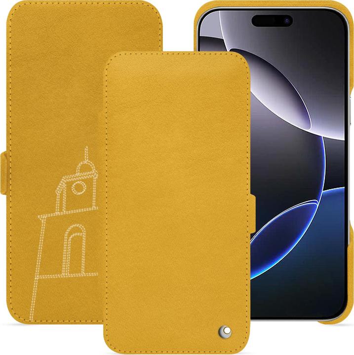 Actual product image Noreve Horizontal leather flap shell (Apple iPhone 16 Pro Max)