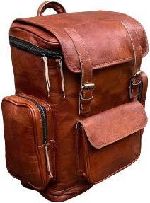 Produktbild Only-Bags.Store Lederrucksack, Reiserucksack Rucksack, Brauner Leder Roll Top Rucksack, Laptop Tasche, Unisex