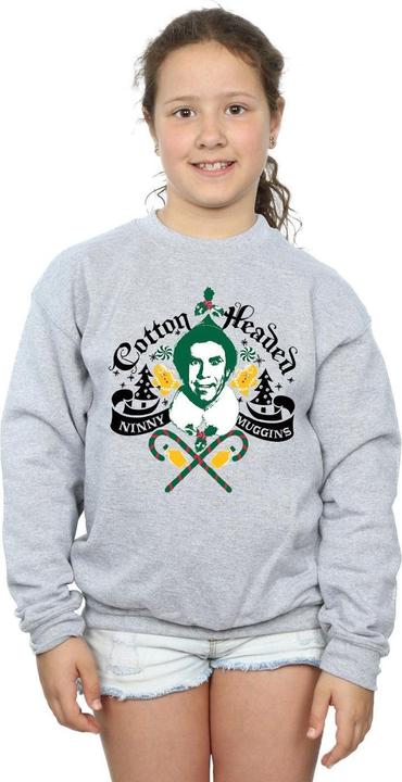 Actual product image Elf Girls Headed Ninny Muggins Sweatshirt (140, 146)
