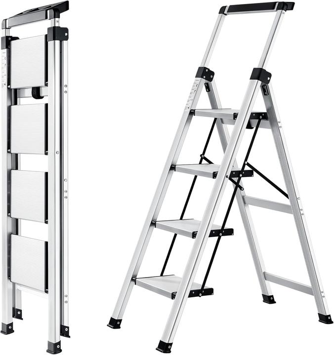 Actual product image XinSunho 4-stufige Stehleiter mit ausziehbarem Handlauf (Stepladder)