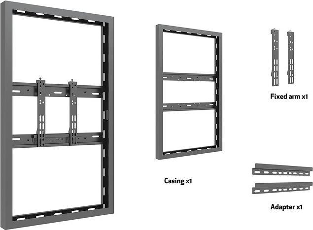 Produktbild Multibrackets Monitor Rahmen Slim, Wandmontage, 43"/6671