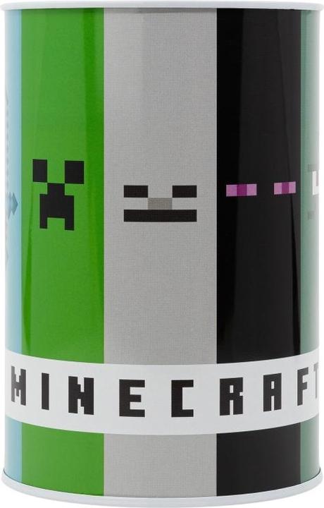 Immagine prodotto Stor MINECRAFT - Tirelire en Métal - H 15 cm x P 10cm (Ø 10 x 15 cm)
