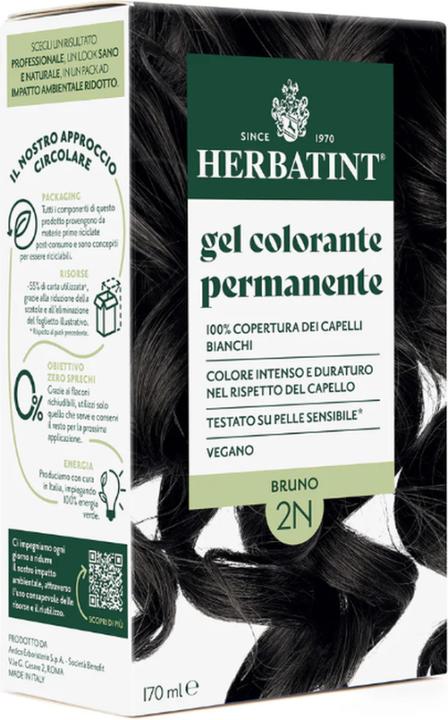 Herbatint Haarfärbegel 2N Braun Flasche 170 ml (2N Braun)