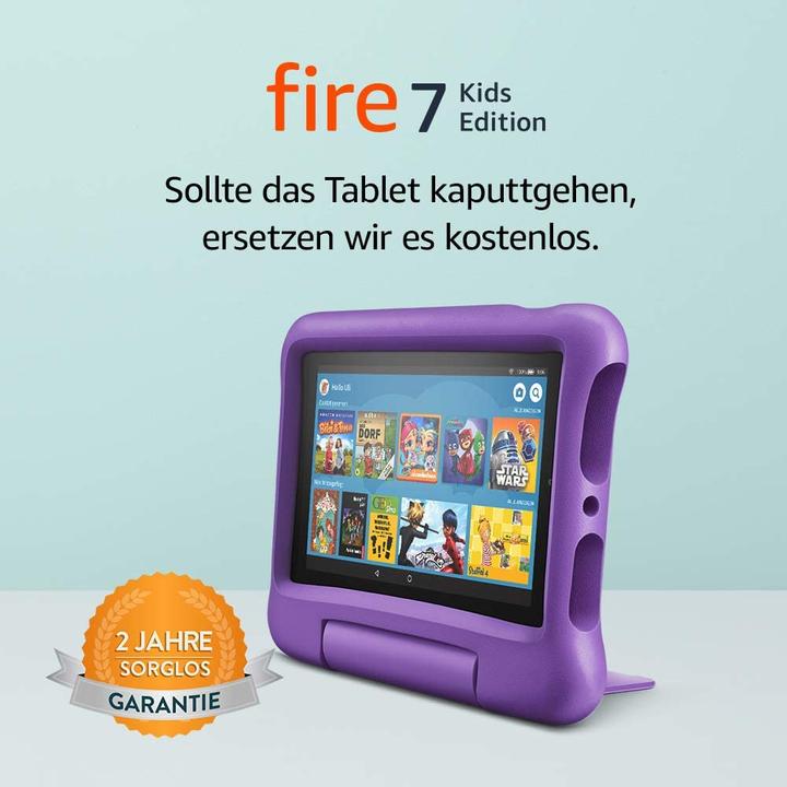 Immagine prodotto Amazon Fire 7 Kids Edition - 17,8 cm (7 pollici) - 1024 x 600 pixel - 16 GB - 1 GB - 1,3 G (7", 16 GB, Viola)
