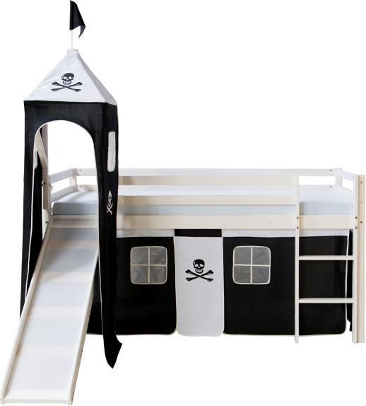 Immagine prodotto Homestyle4u Letto a soppalco con scivolo e torre (90 x 200 cm)