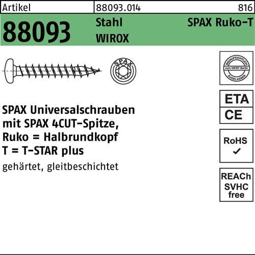 Energie-Label Spax Spanplattenschrauben PH T20 4,0x25 mm (1000 Schrauben pro Stück)