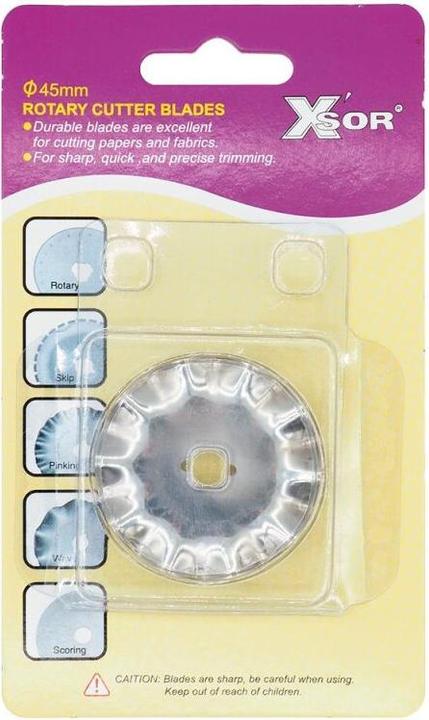 Image du produit Xsor Ersatzklinge für Rollschneider 45mm Wellenschnitt (Lame de rechange)