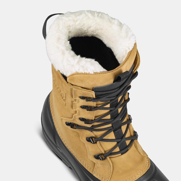 Actual product image Quechua Men's leather snow boots with laces warm waterproof winter hiking boots - SH900 (43)