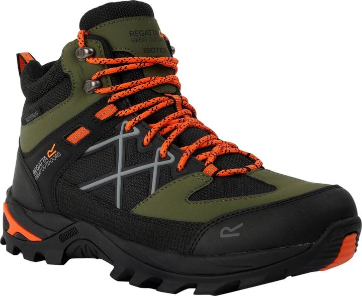 Cypress green, Bright Orange