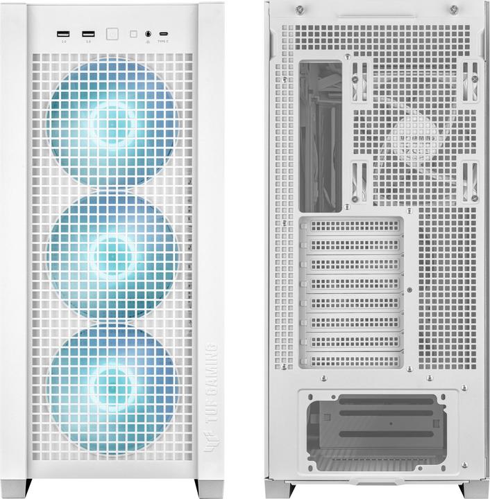 Produktbild ASUS TUF Gaming GT302 TG ARGB White (ATX, mATX, Mini-ITX)