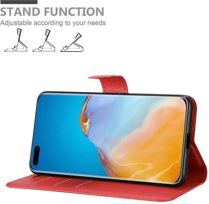 Actual product image Cadorabo Book with stand function cover (Huawei P40 Pro+)
