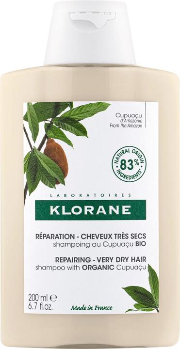 Klorane Reparierendes Shampoo mit BIO-Cupuaçu (200 ml, Flüssiges Shampoo)