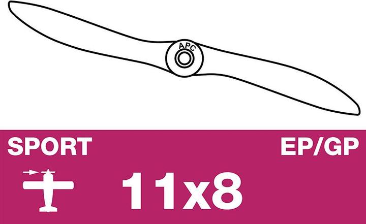 Actual product image APC Propellers 11x8 Lp11080