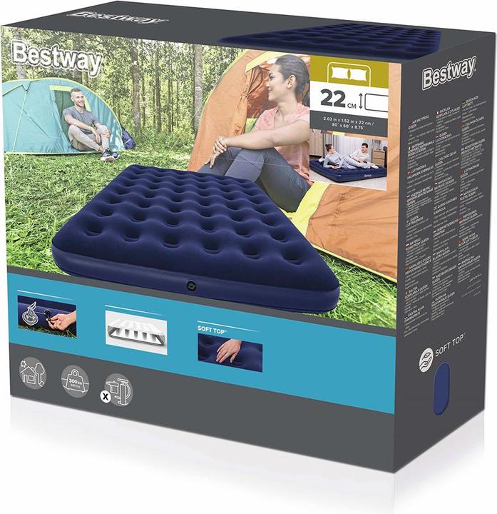Immagine prodotto Bestway Luftbett Flocked (150 x 200 cm)