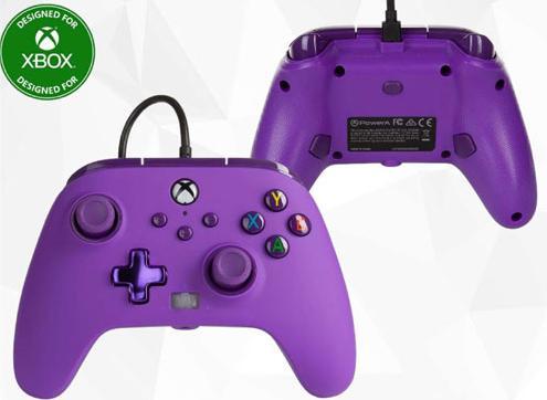 Actual product image PowerA Controller Wired Royal Purple (Xbox One/Series X/PC) (Xbox Series S, Xbox Series X)