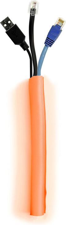 Actual product image Multibrackets Cable guide, orange, in 25m carton unroll box (Cable hole, 2500 cm)