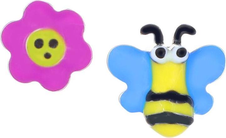 Image du produit Amen Boucles d'oreilles Junior Flower and Bee (Argent 925, Émail)