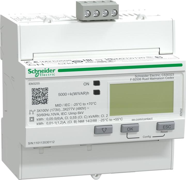 Schneider Electric Acti9 iEM3200 Compteur d'énergie Modbus MID