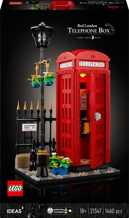 Produktbild LEGO Rote Londoner Telefonzelle (21347, LEGO Ideas, LEGO Seltene Sets)