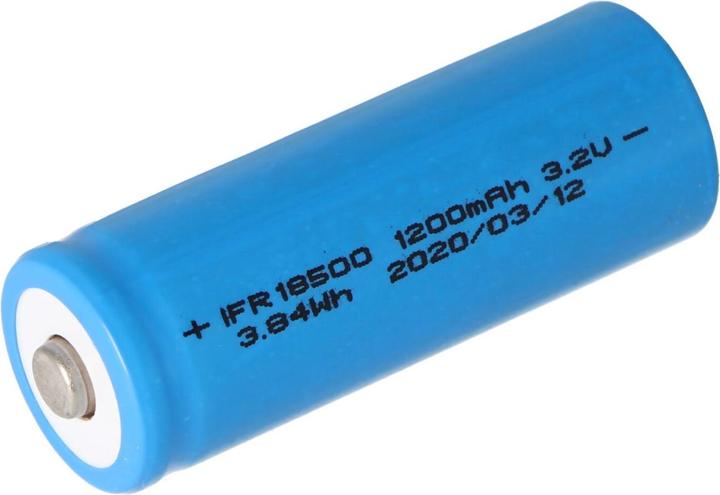 Produktbild AccuCell Akku 18500 Li-FePo4 / 2 Stk. (2 Stk., 1000 mAh, Ladegerät inkl. Akku)